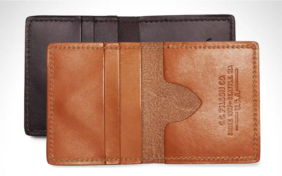 Filson's Leather and Canvas Wallets