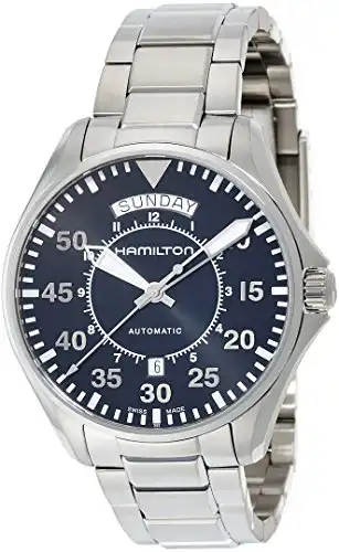 Hamilton Watch Khaki Aviation Pilot Day Date Auto (Model: H64615135)