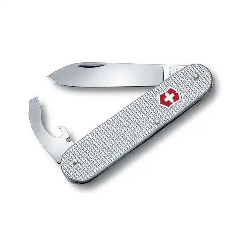 Victorinox Bantam Alox Swiss Army Knife, 5 Function Swiss Made Pocket Knife with Large Blade, Screwdriver and Bottle Opener