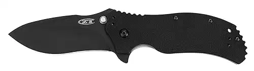 Zero Tolerance 0350 Folding Pocket Knife; 3.25 S30V Stainless Steel Blade with Black Tungsten DLC Finish; Textured G-10 Handle Scales, SpeedSafe Assisted Opening