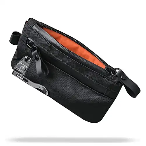 ALPAKA Zip Pouch Pro – Minimalist Zipper Wallet Black – with RFID Blocking | ID Card Holder Wallet with Zipper for Men with Multi-tool Slot