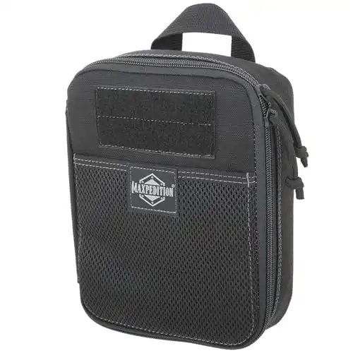 MAXPEDITION Beefy Pocket Organizer (Black) Compact, MOLLE-Compatible, 1000D Nylon Tactical Pouch, Everyday Carry Tool and Gear Storage for Outdoor, Tactical, Survival